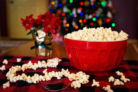 Christmas Popcorn Free Stock Photo