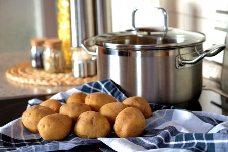 Potatoes in Kitchen Free Stock Photo