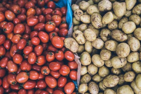 Potatoes & Tomatoes Free Stock Photo