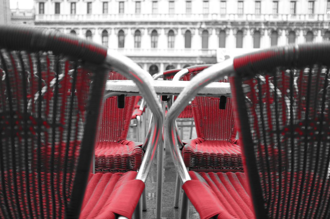 Free photo of Red Outdoor Chairs