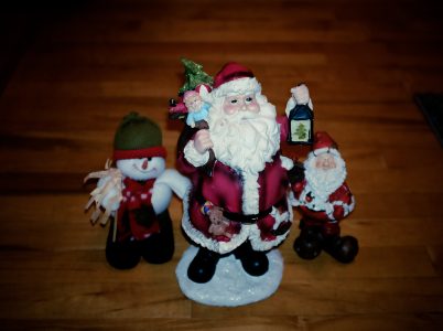 Santa & Snowman Character Free Stock Photo