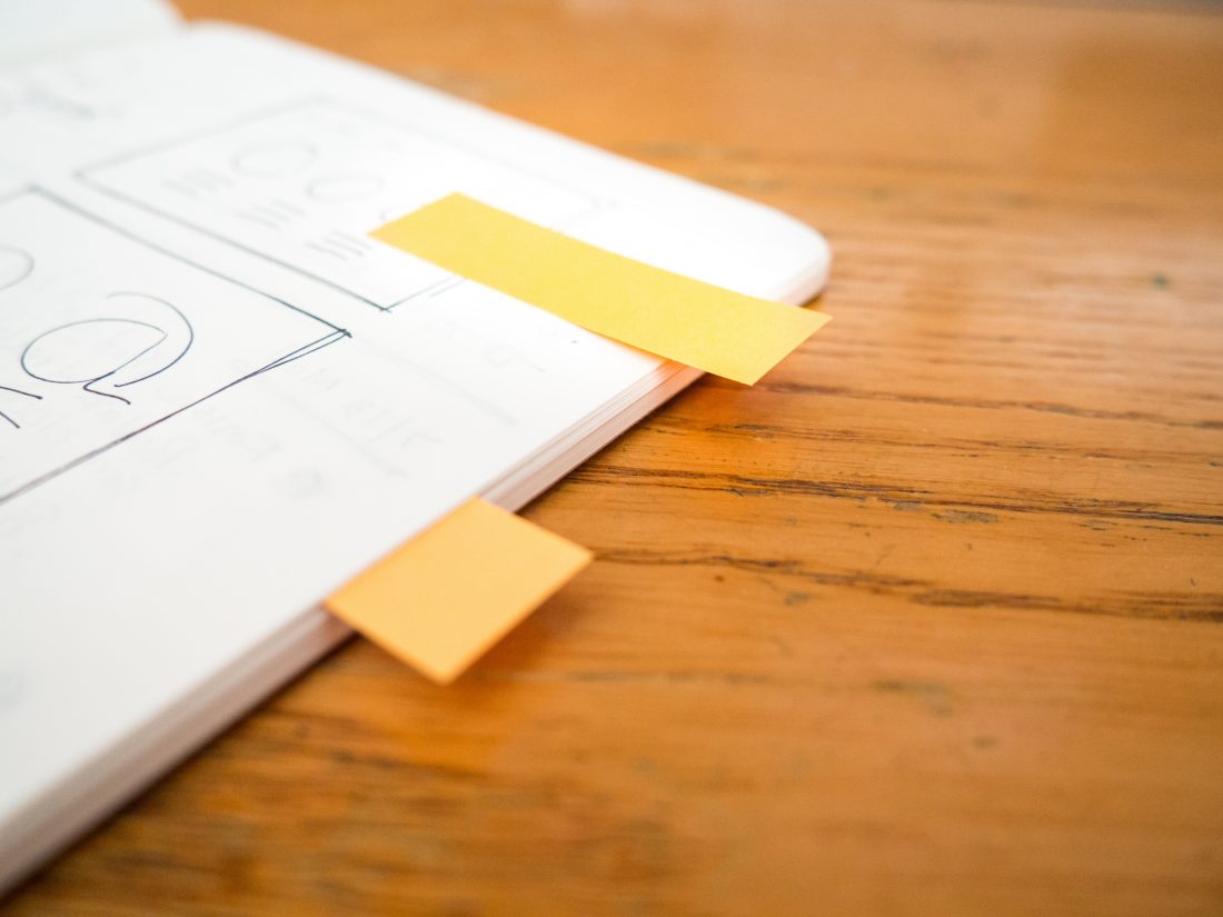 Free photo of Sketch Wireframe Notes
