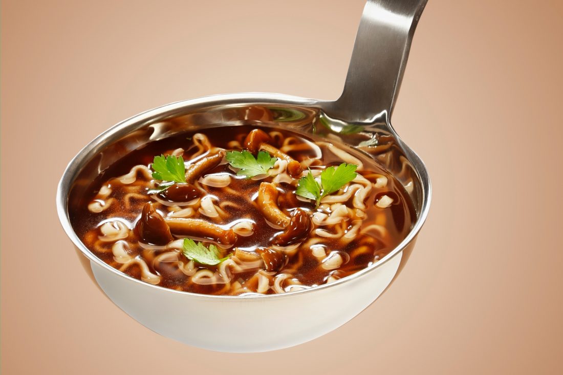 Free photo of Soup in Spoon