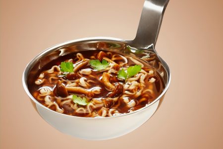 Soup in Spoon Free Stock Photo