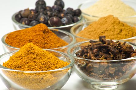 Spices in Bowls Free Stock Photo