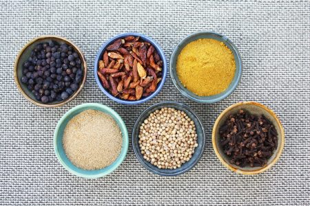 Spices in Bowls Free Stock Photo