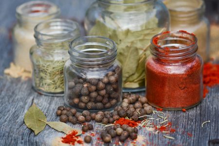 Spices in Jars Free Stock Photo