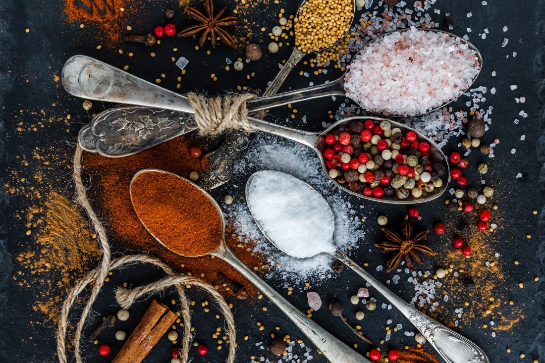 Free photo of Spices on Spoons