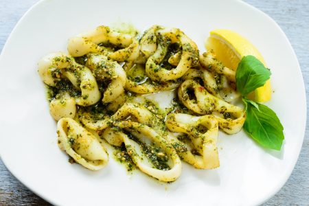 Squid Seafood Dinner