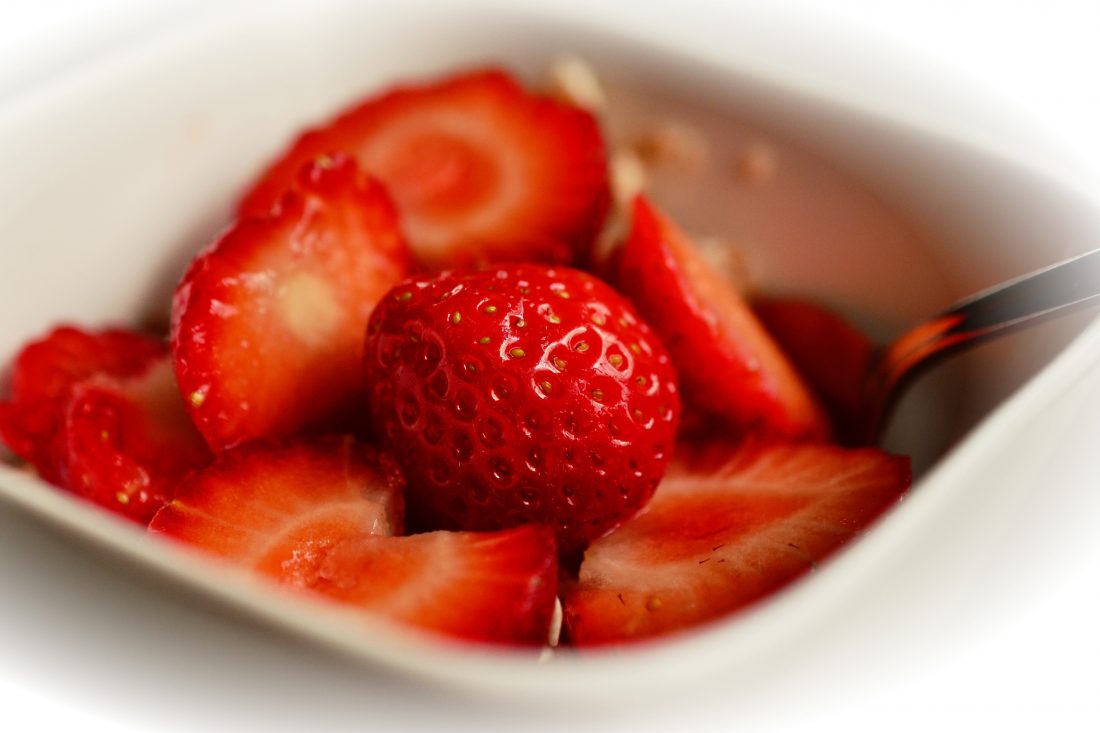 Free photo of Strawberries Closeup