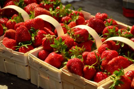 Strawberry Boxes Free Stock Photo