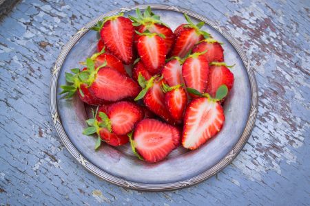 Strawberries Dish Free Stock Photo