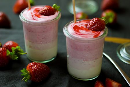 Strawberry Yogurt Free Stock Photo