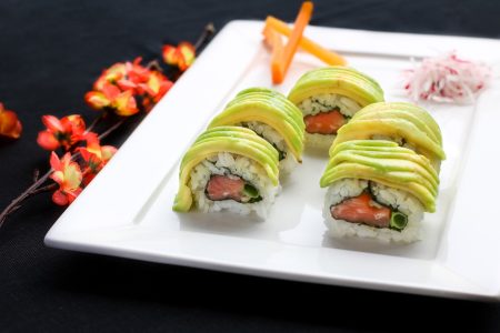 Plate of Sushi Free Stock Photo