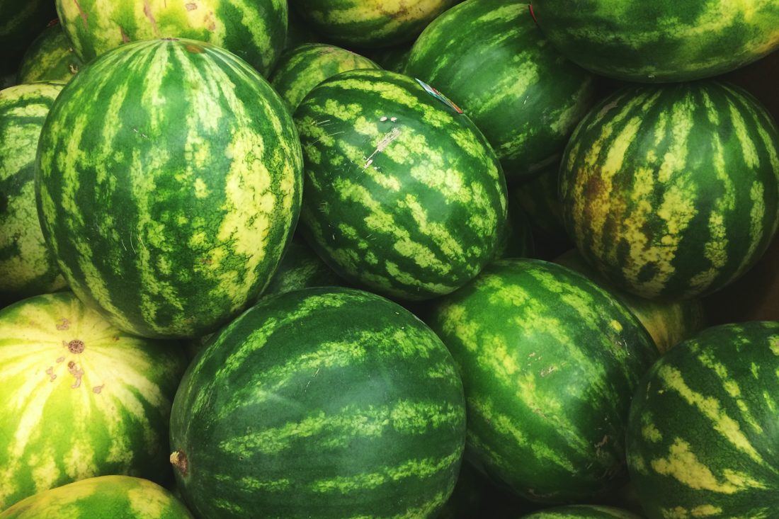 Free photo of Green Watermelons
