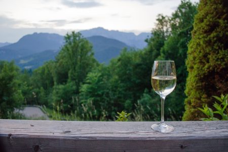 Wine with a View Free Stock Photo