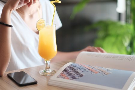 Woman With Summer Drink Free Stock Photo