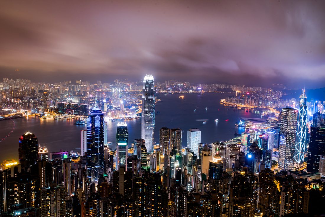 Free photo of Hong Kong City Skyline at Night