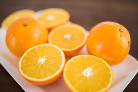 Freshly Cut Oranges Free Stock Photo