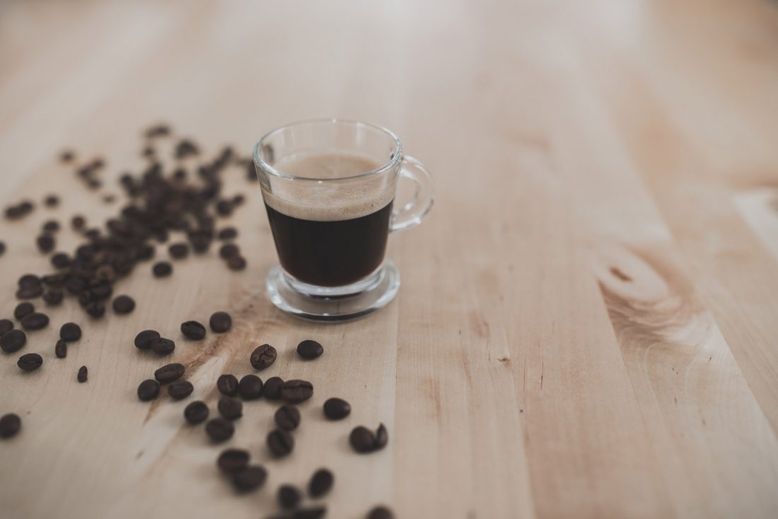 Free photo of Espresso Coffee and Beans