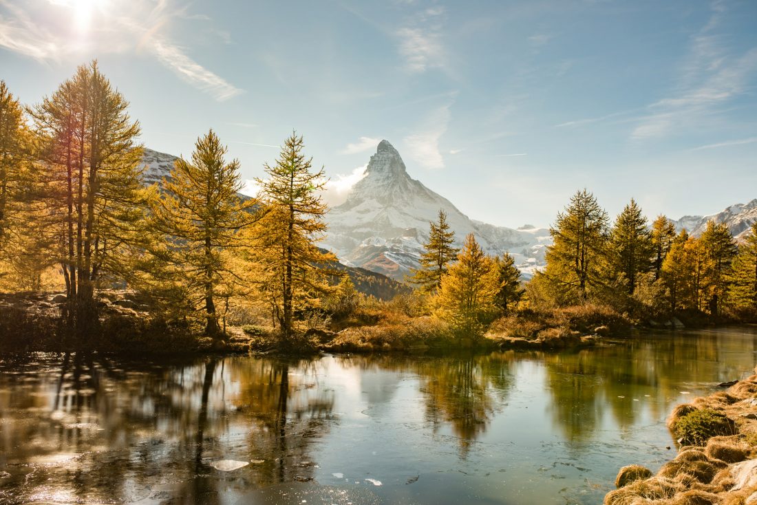 Free photo of Mountain Lake & Matterhorn