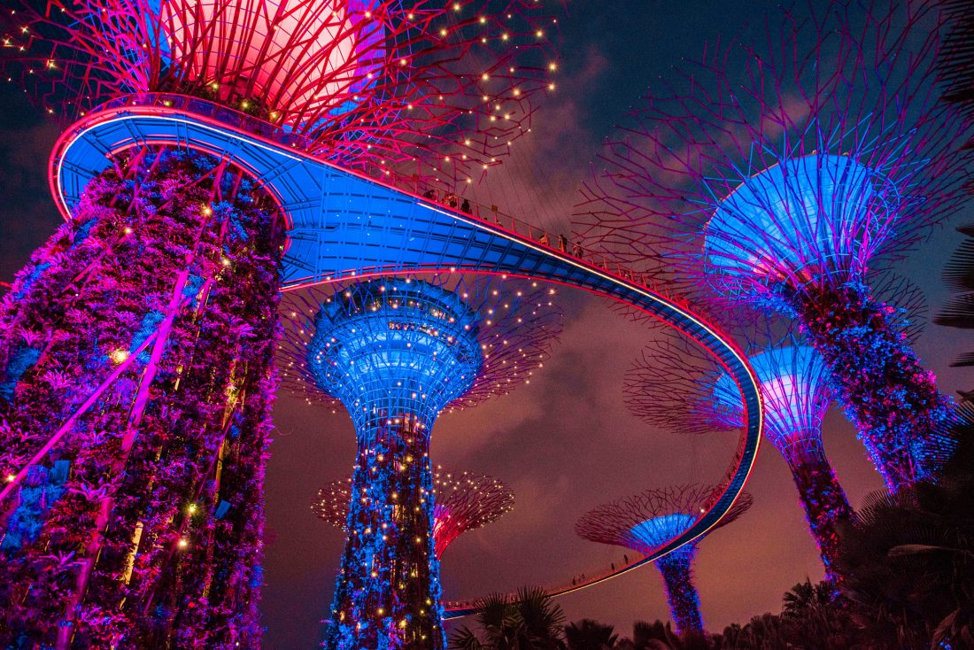 Free photo of Marina Bay Garden Singapore Blue