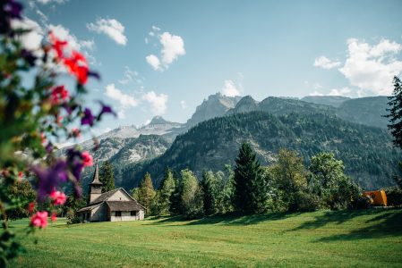 Swiss Alps at Springtime Free Stock Photo