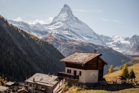 Dramatic Matterhorn Mountain View Free Stock Photo
