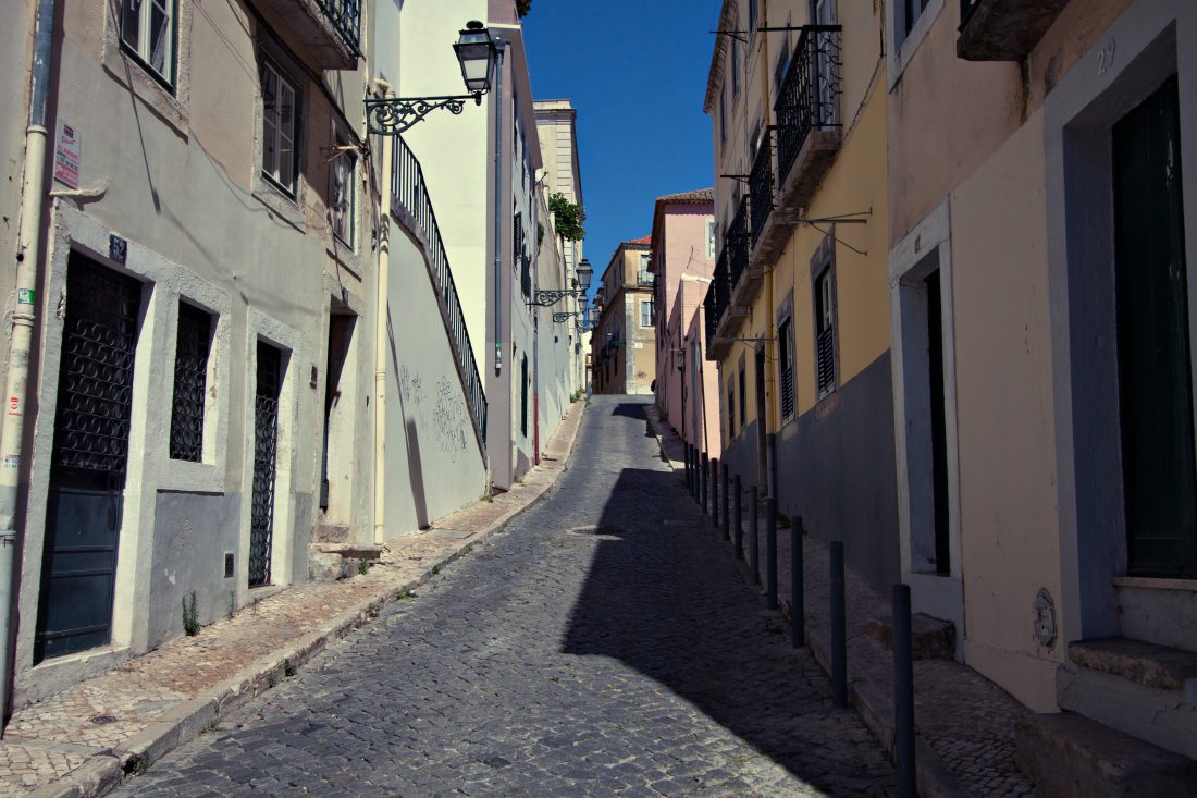 Free photo of Side Street, Lisbon