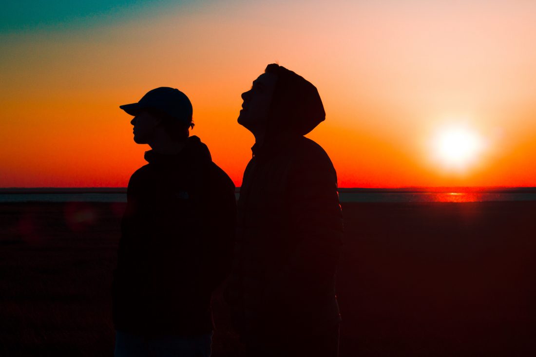 Free photo of Silhouettes at Sunset