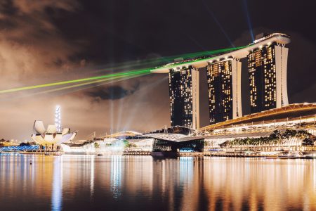 Singapore Lights Free Stock Photo