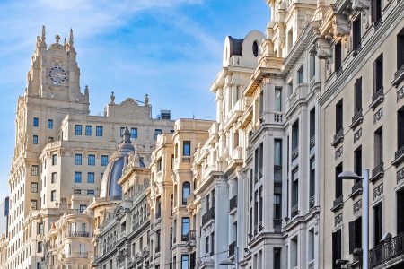 Buildings in Madrid, Spain Free Stock Photo
