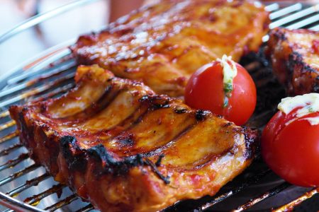 Grilled BBQ Ribs Free Stock Photo