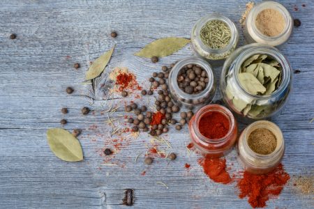 Spices in Jars Free Stock Photo