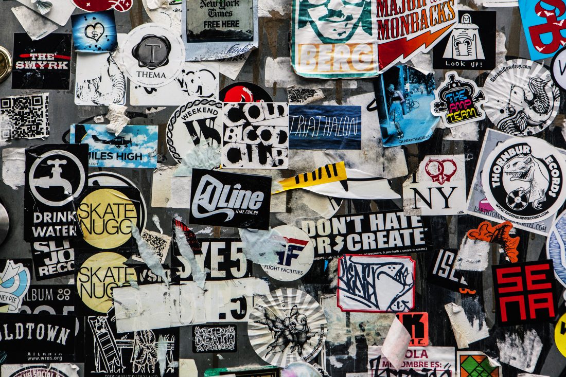 Free photo of Stickers, NYC