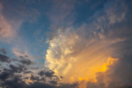 Stormy Clouds at Sunset Free Stock Photo