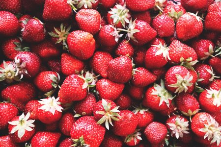 Strawberries Background Free Stock Photo