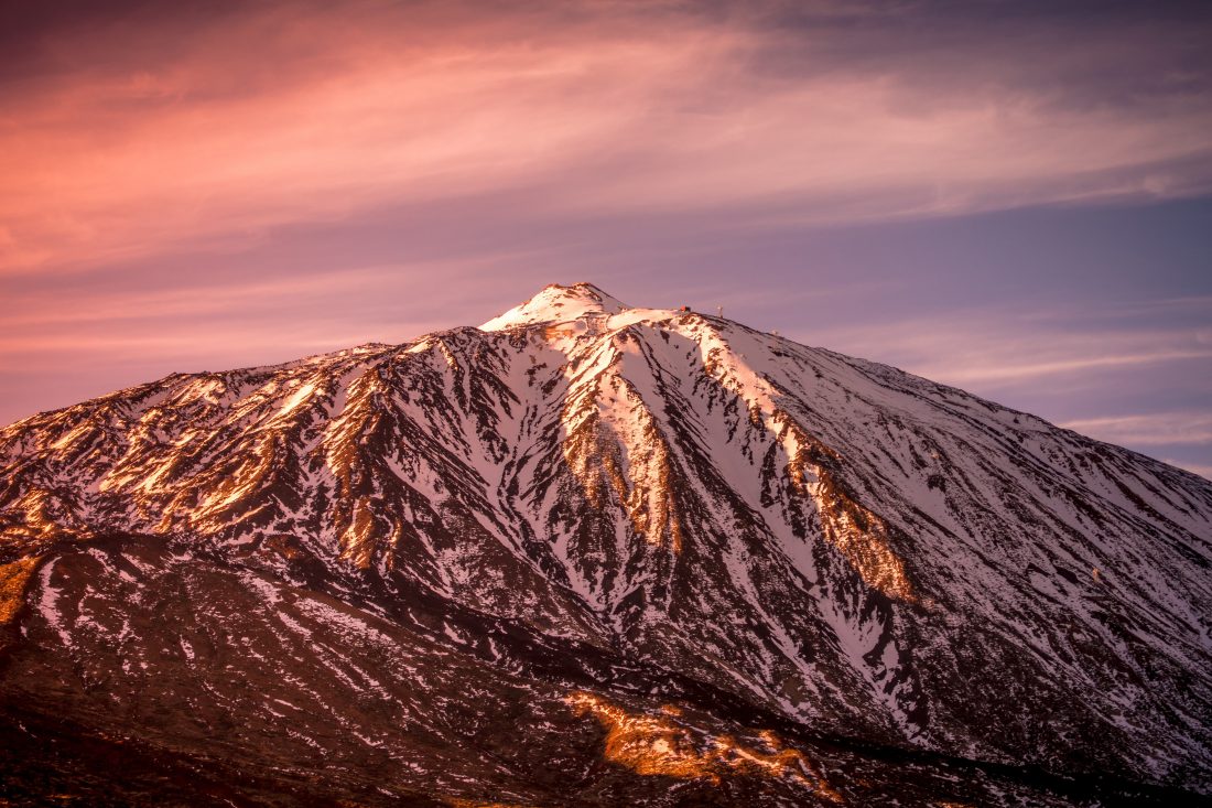 Free photo of Sunlit Mountain