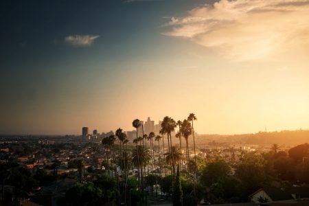 Sunset in LA Free Stock Photo