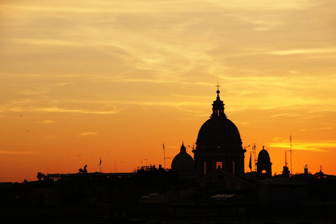 Free photo of Sunset in Rome