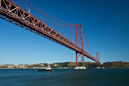 Suspension Bridge, Lisbon Free Stock Photo