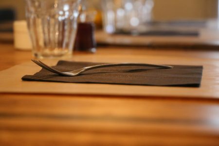 Fork on Table Free Stock Photo