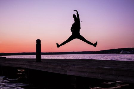 Woman Jumping Free Stock Photo