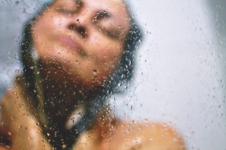 Woman in Shower Free Stock Photo