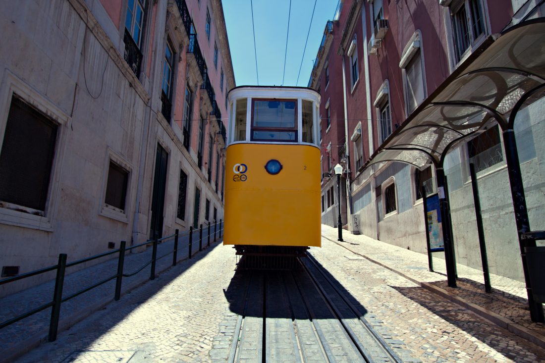 Free photo of Yellow Tram, Lisbon