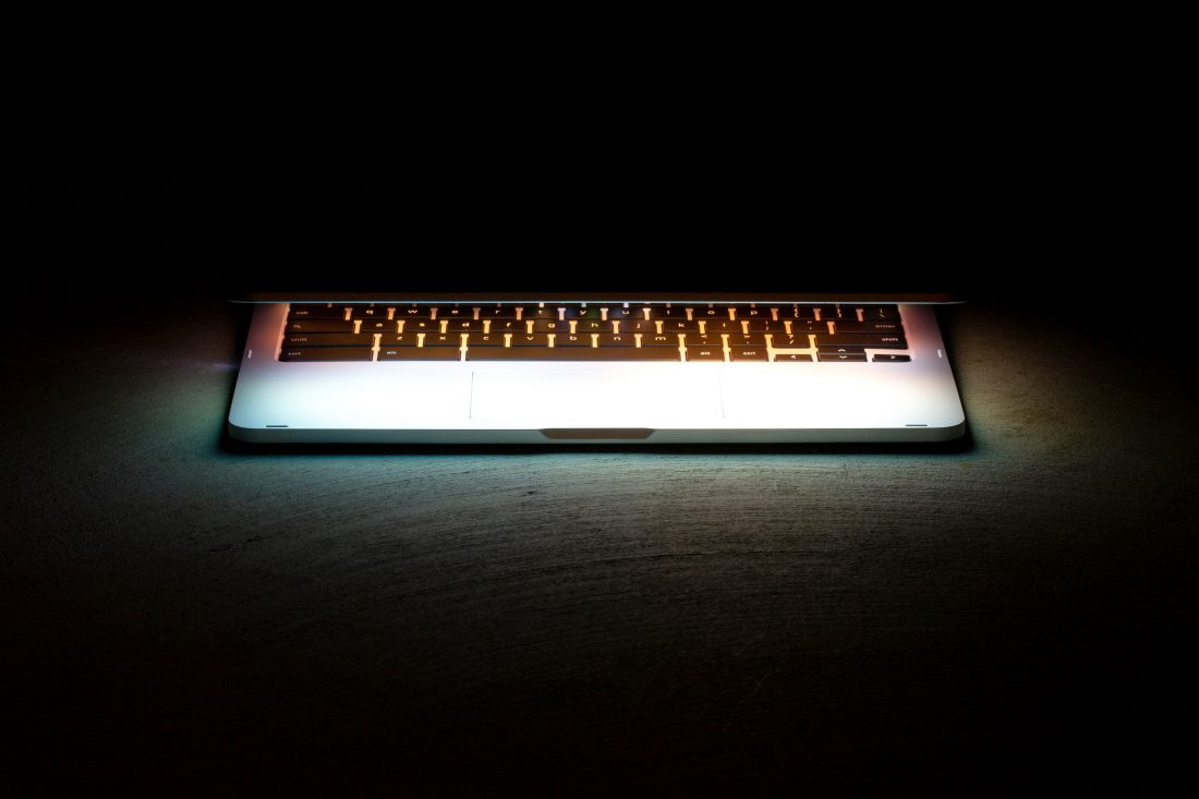 Free photo of Laptop Keyboard Glow