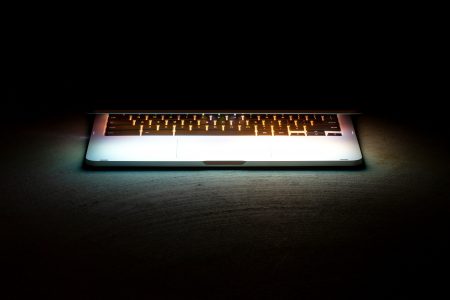 Laptop Keyboard Glow Free Stock Photo
