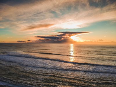 Ocean Water Sunset Free Stock Photo