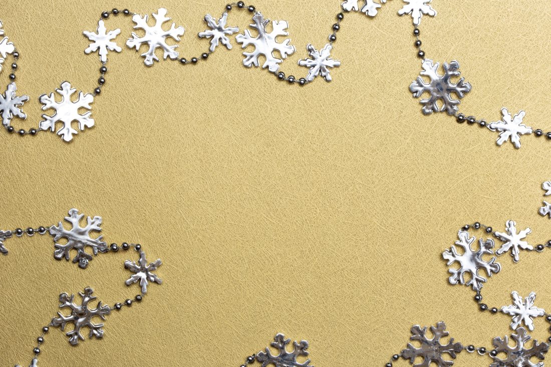 Free photo of Silver and Gold Snowflakes