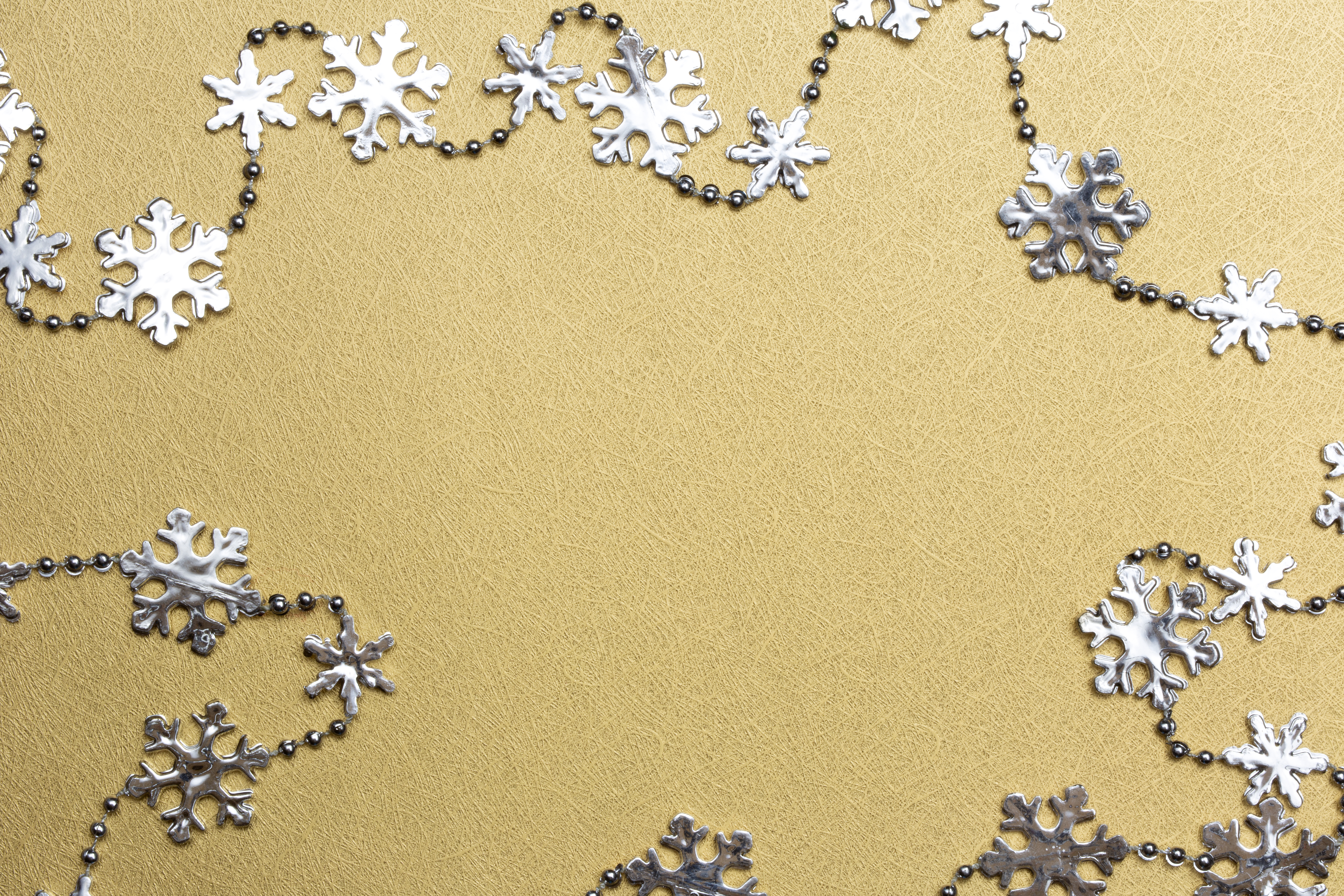 Silver and Gold Snowflakes